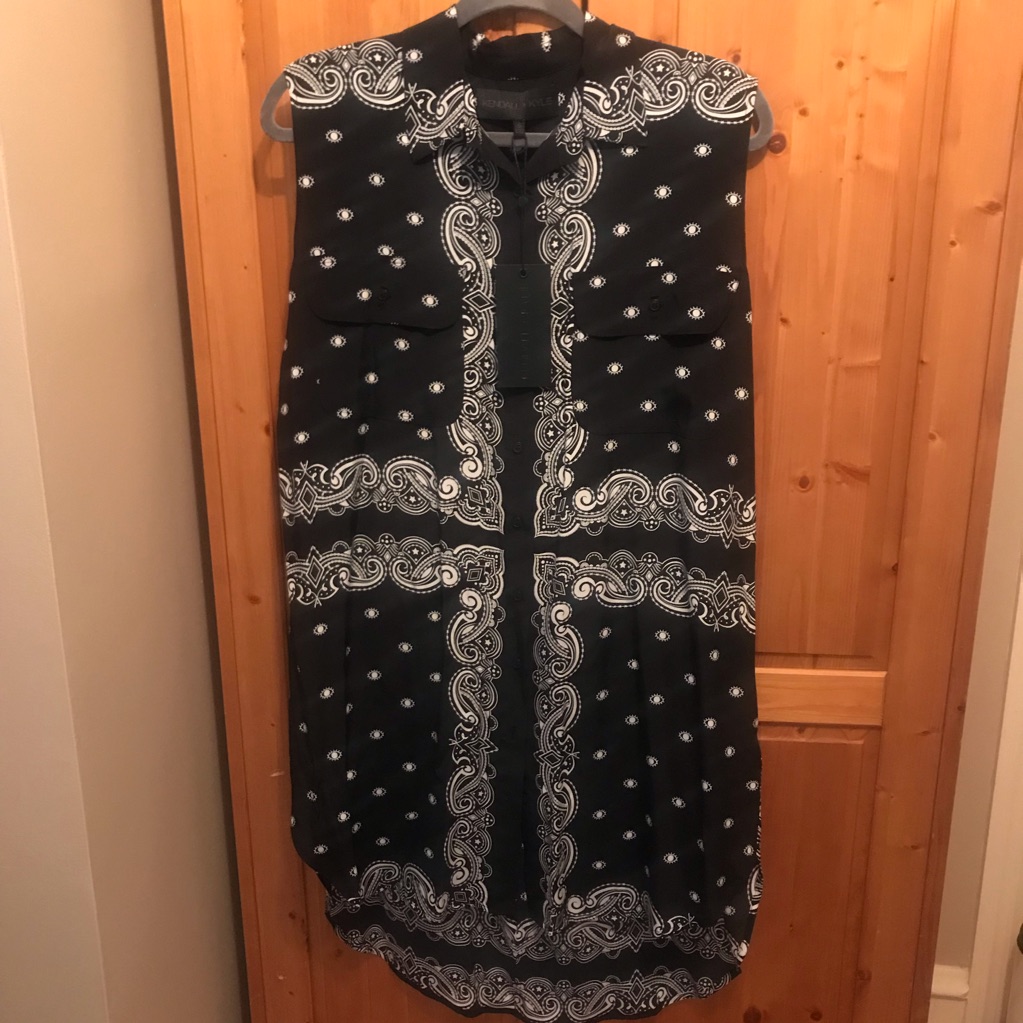Kendal & Kylie Bandana Print Dress Size S